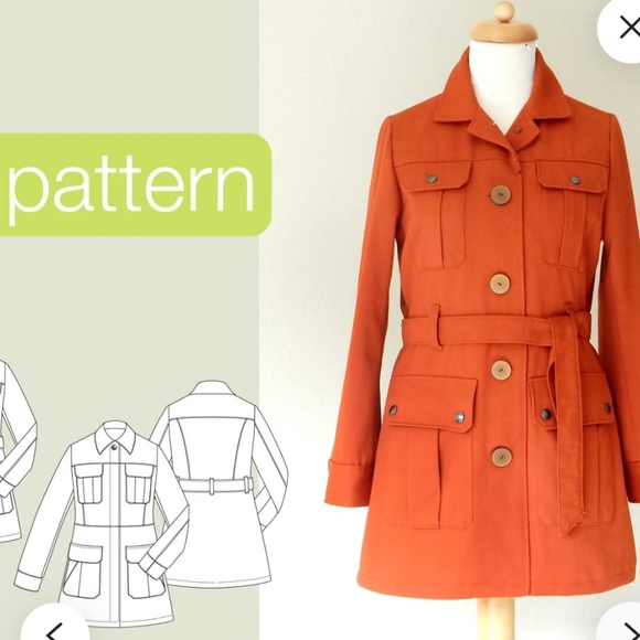 🗺️ New unopened Kwik Sew Modern Pattern #3019 Sealed Uncut Safari Jacket Shorts - Picture 8 of 8